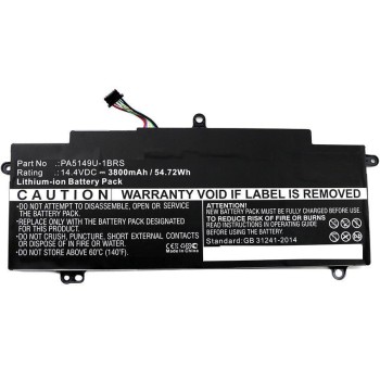 CoreParts Baterija za prenosnik Toshiba 55.00Wh Li-ion 14.4V 3800mAh črna