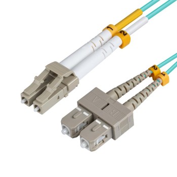 MicroConnect Patch Kabel - LC/UPC-SC/UPC 1.5m OM3 Optični, Moder