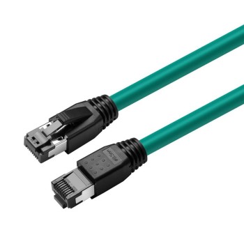 MicroConnect Kabel CAT8.1 S/FTP 0,50m Zelen Omrežni, LSZH, Oklopljen, AWG 24
