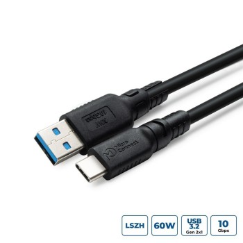 MicroConnect ColorFlex USB C-A kabel 60W 10Gbps, LSZH, USB 3.2 Gen 2, 3m