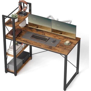 VASAGLE pisalna miza v industrijskem slogu, 120 &times; 60 &times; 75 cm