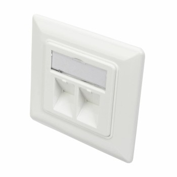 Digitus podometna vtičnica 2x RJ45 kotna 80x80 DN-93801-1