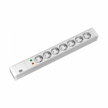 Bachmann razdelilec rack 7x220V ALU siv prenapetostna za&scaron;čita 2m 333.004