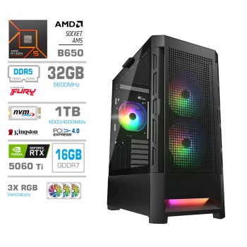 Računalnik PCX Extian R5 9600X 32GB 1TB RTX5060Ti