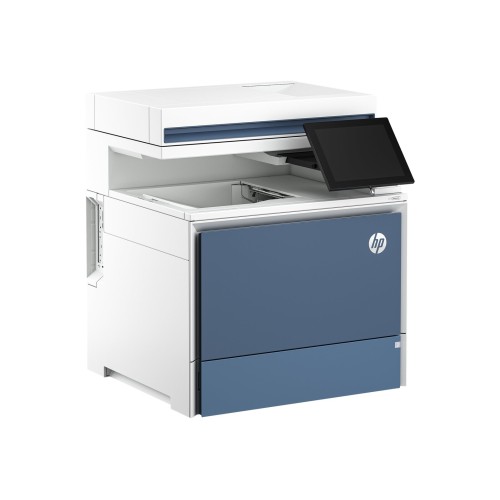 HP Color LaserJet Enterprise MFP 5800dn, večfunkcijska barvna laserska naprava formata A4, tiskanje 43 strani/min, kopiranje 43 strani/min, kapaciteta papirja 650 listov, povezava LAN in USB.