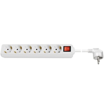 GOOBAY 5m podalj&scaron;ek s 6 vtičnicami Schuko stikalo razdelilec