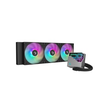 Komplet za tekočinsko hlajenje AIO Liquid Cooler DeepCool LT360 ARGB, 360mm, RGB, črn
