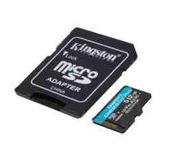 Slika izdelka: KINGSTON Canvas Go! Plus microSD 512GB Class10 UHS-I 3 adapter (SDCG3/512GB) spominska kartica