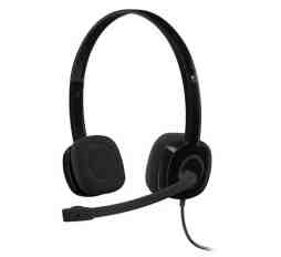 Slika izdelka: LOGITECH H151 stereo črne z mikrofonom slušalke