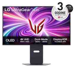Slika izdelka: Monitor LG 31,5" OLED 32GS95UV-B UltraGear, 3840x2160, 2x HDMI, DP, USB, zvočnik