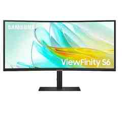 Slika izdelka: Monitor Samsung 34" S65UC ViewFinity S6 ukrivljen, VA, 3440x1440, HDMI, DP,USB-C, LAN, zvočnik