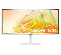 Slika izdelka: Monitor Samsung 34" S65TC ViewFinity S6 ukrivljen, VA, 3440x1440, HDMI,DP, USB, Thunderbolt, bel