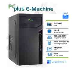 Slika izdelka: PCPLUS E-machine i5-12400 8GB 500GB NVMe SSD Windows 11 Pro namizni računalnik