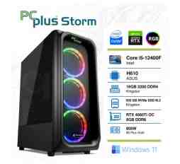 Slika izdelka: PCPLUS Storm i5-12400F 16GB 1TB NVMe SSD GeForce RTX 4060 Ti DDR6 8GB RGB Windows 11 Home gaming namizni računalnik