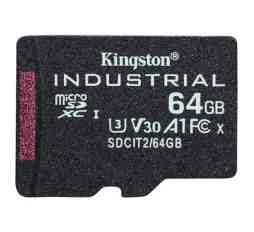 Slika izdelka: SDXC Kingston micro 64GB INDUSTRIAL, Class 10, UHS-I, U3, V30, A1