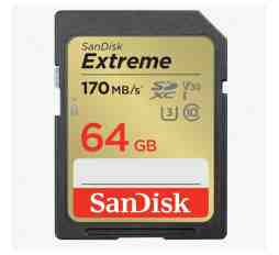 Slika izdelka: SDXC SANDISK 64GB EXTREME, 170