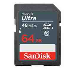 Slika izdelka: SDXC SanDisk 64GB Ultra, 100MB