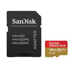 Slika izdelka: SDXC SANDISK MICRO 128GB EXTREME PLUS, 200