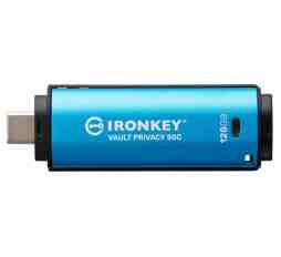 Slika izdelka: USB disk Kingston Ironkey 128GB Vault Privacy 50C, 3.2 Gen1 C, kovinski, strojna zaščita, FIPS 197