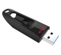 Slika izdelka: USB DISK SANDISK 128GB ULTRA, 3.0, črn, brez pokrovčka
