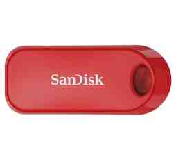 Slika izdelka: USB DISK SANDISK 32GB CRUZER SNAP, 2.0, rdeč, drsni priključek